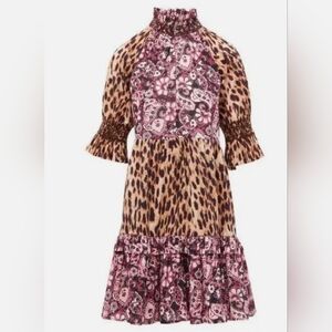 Figue Halima Leopard and Floral Print Women's Dress